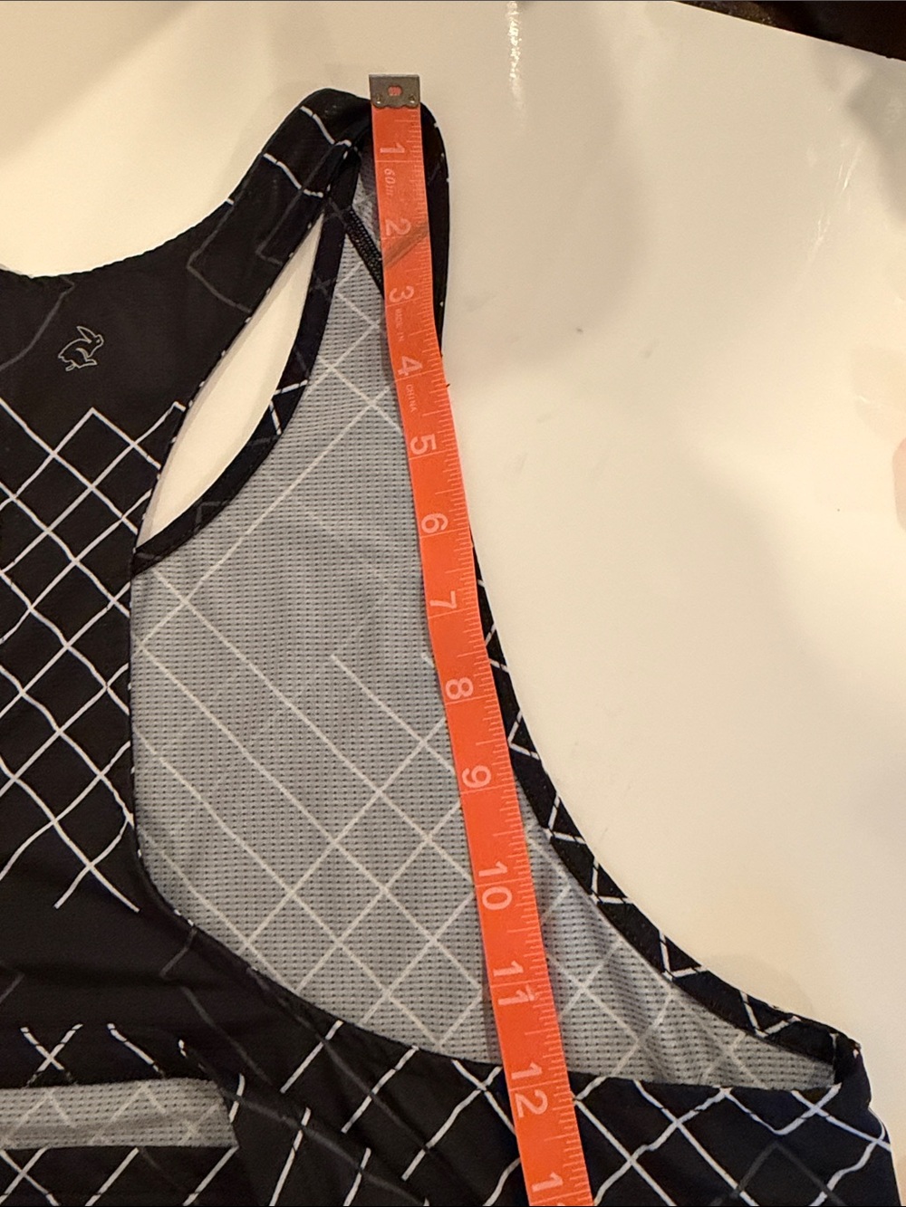 Men's Rabbit Elite Black Racerback Tank Top with Red Rabbit Logo - Picture 10 of 11